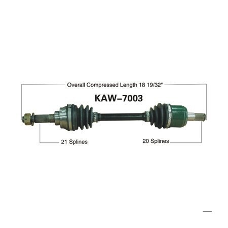Wide Open OE Replacement CV Axle for KAW FRONT KVF400 PRAIRIE 4X 97-02 KAW-7003
